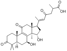 Lanost-8-en-26-oicacid, 7,15-dihydroxy-3,11,23-trioxo-, (7b,15a,25R)-    81907-62-2