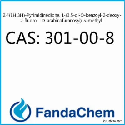 2,4(1H,3H)-Pyrimidinedione, 1-(3,5-di-O-benzoyl-2-deoxy-2-fluoro-β-D-arabinofuranosyl)-5-methyl-  CAS:97614-47-6 from Fandachem