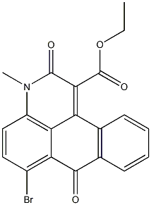 6-Bromo-1-(ethoxycarbonyl)-3-methyl-7H-dibenz(f,ij)isoquinoline-2,7(3H)-dione     71205-38-4