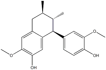 (6R,7S,8S)-5,6,7,8-Tetrahydro-8-(4-hydroxy-3-methoxyphenyl)-3-methoxy-6,7-dimethyl-2-naphthalenolCAS NO.: 36531-08-5