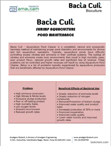 Bacta Cult Shrimp Aquaculture