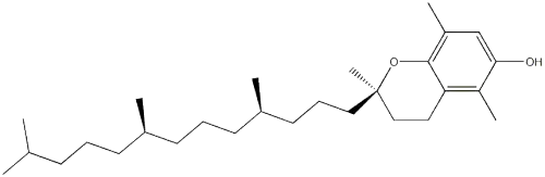 [2R[2R*(4R*,8R*)]]-3,4-dihydro-2,5,8-trimethyl-2-(4,8,12-trimethyltridecyl)-2H-benzopyran-6-olCAS NO.: 16698-35-4