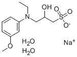 N-Ethyl-N-(2-hydroxy-3-sulfopropyl)-3-methoxyaniline sodium salt dihydrate   82692-96-4