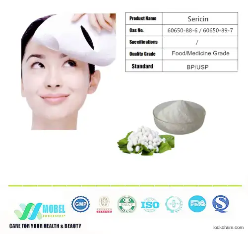 100%  Nature pure Cosmetic Grade Silk Sericin Powder Free Samples