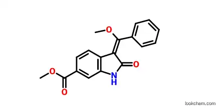 (3e)-2,3-dihydro-3-(methoxyphenylmethylene)-2-oxo-1h-indole-6-carboxylic acid methyl ester