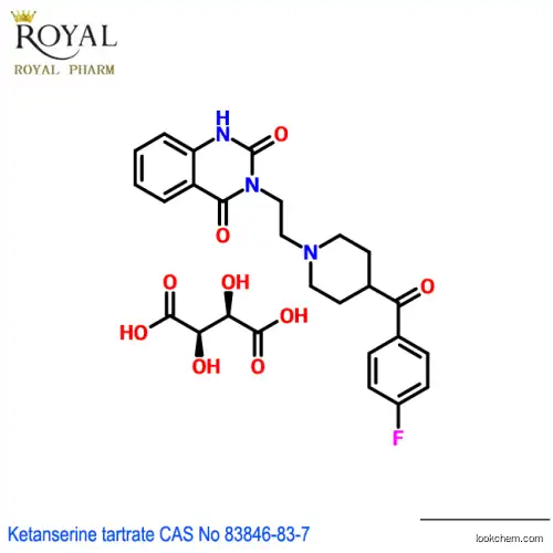 Ketanserine tartrate CAS No 83846-83-7
