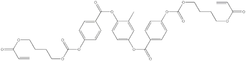 Benzoic acid, 4-[[[4-[(1-oxo-2-propen-1-yl)oxy]butoxy]carbonyl]oxy]-, 1,1'-(2-methyl-1,4-phenylene) ester