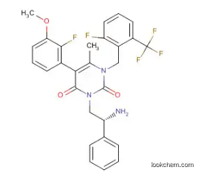 High Quality 3-[(2R)-2-Amino-2-Phenylethyl]-5-(2-Fluoro-3-methoxyphenyl)-1-[[2-fluoro-6-(trifluoromethyl)phenyl]methyl]-6-methyl-2,4(1H,3H)-pyrimidinedione