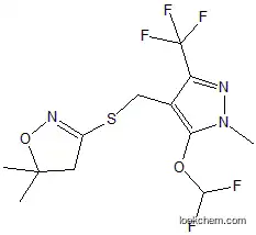 3-[[5-(difluoromethoxy)-1-methyl-3-(trifluoromethyl)pyrazol-4-yl]methylsulfanyl]-5,5-dimethyl-4H-1,2-oxazole