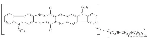 Violet pigment Diindolo[3,2-b:3',2'-m]triphenodioxazinedisulfonamide, 8,18-dichloro-N,N'-bis[3-(diethylamino)propyl]-5,15-diethyl-5,15-dihydro-
