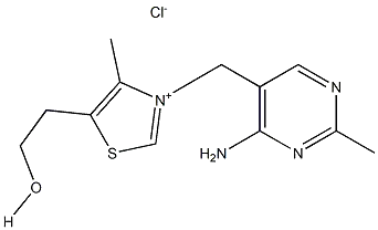 Thiazolium, 3-(4-amino-2-methyl-5-pyrimidinyl)methyl-5-(2-hydroxyethyl)-4-methyl- chlorideCAS NO.:59-43-8
