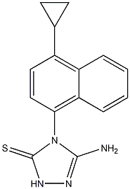 3H-1,2,4-Triazole-3-thione, 5-amino-4-(4-cyclopropyl-1-naphthalenyl)-2,4-dihydro CAS NO.: 878671-96-6