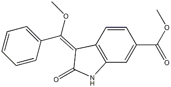 (3E)-2,3-Dihydro-3-(methoxyphenylmethylene)-2-oxo-1H-indole-6-carboxylic acid methyl esterCAS NO.: 1168150-46-6