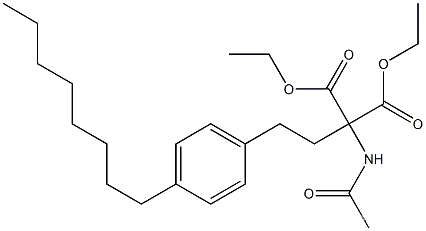 diethyl 2-acetamido-2-(4-octylphenethyl)malonateCAS NO.: 162358-08-9