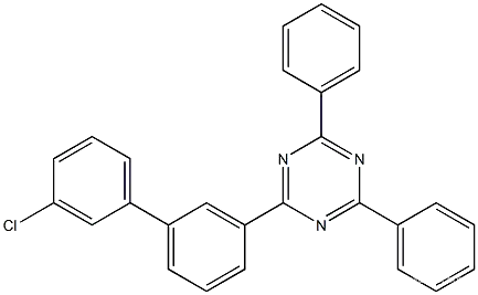 2-(3'-Chloro[1,1'-biphenyl]-3-yl)-4,6-diphenyl-1,3,5-triazine CAS NO.: 1443049-83-9