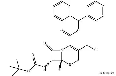 Diphenylmethyl 7beta-Tert-Butoxycarbonylamino-3-Chloromethyl-3-Cephem-4-Carboxylate