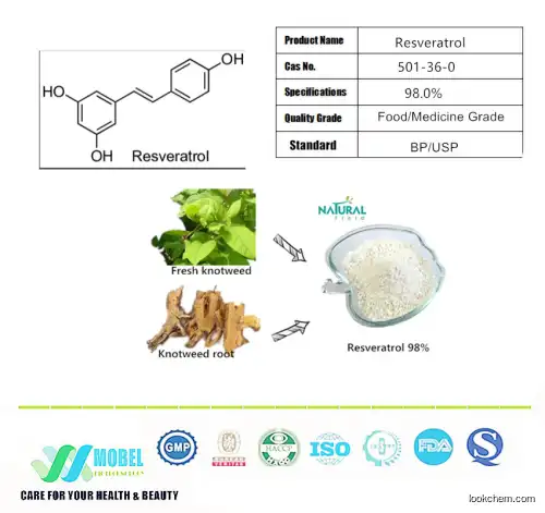 Trans resveratrol 99% plant extraction price resveratrol capsules bulk powder