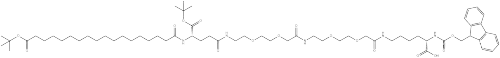 22-(tert-butoxycarbonyl)-43,43-dimethyl-10,19,24,41-tetraoxo-3,6,12,15,42-pentaoxa-9,18,23-triazatetratetracontanoic acid