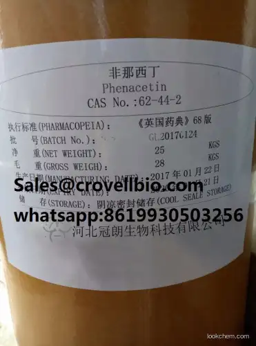 62-44-2 Cheapest PHENACETIN  shiny Fenacetina Directly from Factory