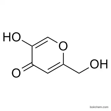 Hot 5-hydroxy-2-(hydroxymethyl)pyran-4-one Sell 2-(hydroxymethyl)-5-hydroxy-4H-pyran-4-one Pure kojic acid CAS:501-30-4