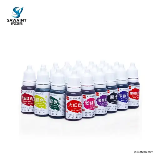 water and oil soluble liquid food coloring for food making in 10ml bottle(0000-00-0)