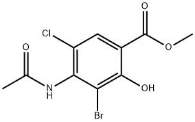 METHYL-4-ACETAMIDO-3-BROMO-5-CHLORO-2-HYDROXYBENZOATE