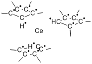 Tris(1,2,3,4-tetramethyl-2,4-cyclopentadienyl)cerium(III) 251984-08-4C27H39Ce15*