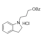 3-(indolin-1-yl)propyl benzoate hydrochloride