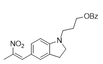 2,3-dihydro-5-(2-nitro-1-propen-1-yl)-1H-Indole-1-propanol 1-benzoate