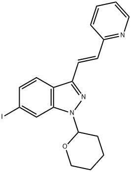 (E)-6-Iodo-3-[2-(pyridin-2-yl)ethenyl]-1-(tetrahydro-2H-pyran-2-yl)-1H-