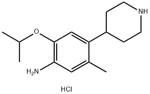 5-Methyl-2-(1-methylethoxy)-4-(4-piperidinyl)benzenamine hydrochloride
