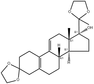 3,20-Bis(ethylenedioxy)-19-norpregna-5(10)9(11)dien-17-ol