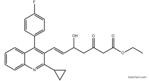 Ethyl (E)-7-[4-(4'-fluorophenyl)-2-(cyclopropyl)-3-quinolinyl]-5-hydroxy-3-oxo-6-heptenoate china manufacture