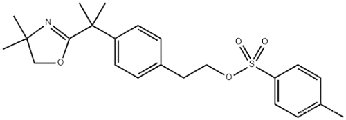 Benzeneethanol, 4-[1-(4,5-dihydro-4,4-dimethyl-2-oxazolyl)-1-methylethyl]-, 4-methylbenzenesulfonate (ester)