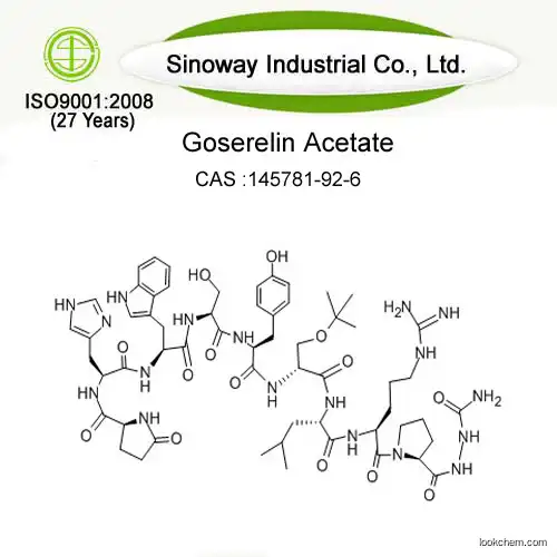 High quality Goserelin acetate 99% , CAS:  65807-02-5