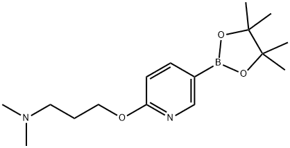 Dimethyl-{3-[5-(4,4,5,5-tetramethyl-[1,3,2]dioxaborolan-2-yl)-pyridin-2-yloxy]-propyl}-amine