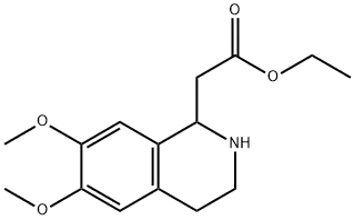 1-Isoquinolineacetic acid, 1,2,3,4-tetrahydro-6,7-dimethoxy-, ethyl ester