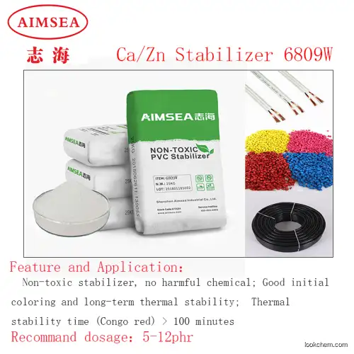 PVC heat stabilizer for wire and cable and sealing strip and Calendering film