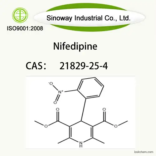 Factory Supply Nifedipine CAS 21829-25-4