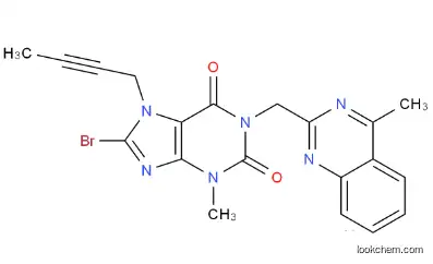 1-[(4-methylquinazolin-2-yl)methyl]-3-methyl-7-(2-butyn-1-yl)-8-bromoxanthine(853029-57-9)