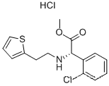 D-(+)-Methyl-alpha-(2-thienylethamino)(2-chlorophenyl)acetate hydrochloride