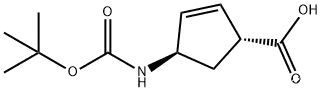 (1R,4R)-4-(tert-butoxycarbonylamino)cyclopent-2-enecarboxylic acid