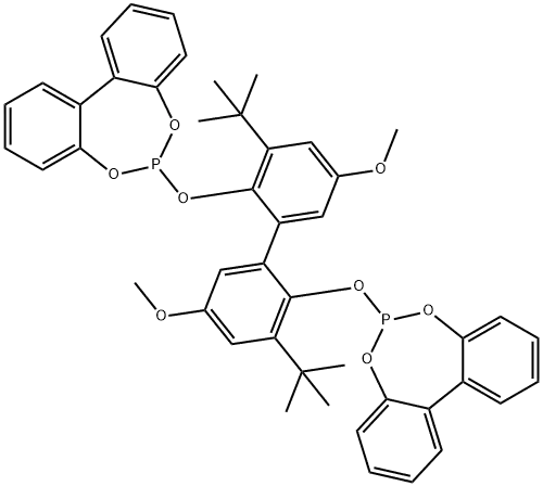 6,6'-[(3,3'-Di-t-butyl-5,5'-dimethoxy-1,1'-biphenyl-2,2'-diyl)bis(oxy)]bis(dibenzo[d,f][1,3,2]dioxaphosphepin)hemiethylacetateadduct,min.95%BIPHEPHOS