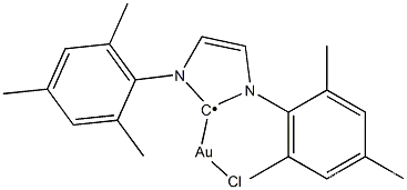 Chemical Name：Chloro[1,3-bis(mesityl)imidazole-2-ylidene]gold(I)