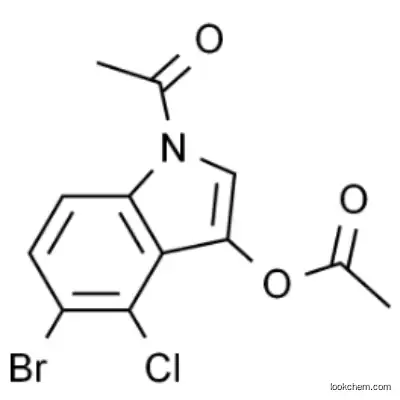 1-Acetyl-5-bromo-4-chloro-1H-indol-3-yl acetate CAS  3030-06-6