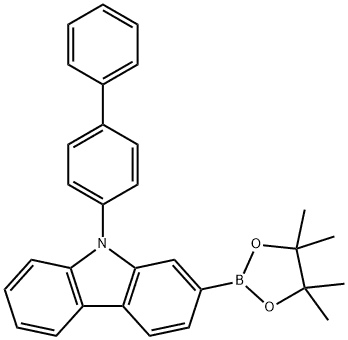 9H-Carbazole, 9-[1,1'-biphenyl]-4-yl-2-(4,4,5,5-tetramethyl-1,3,2-dioxaborolan-2-yl)-，
