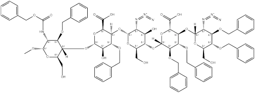 a-D-Glucopyranoside, Methyl O-2-azido-2-deoxy-3,4-bis-O-(phenylMethyl)-a-D-glucopyranosyl-(14) -O-2,3-bis-O-(phenylMethyl)-b-D-glucopyranuronosyl-(14)-O-2-azido- 2-deoxy-a-D-glucopyranosyl-(