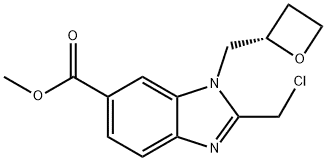 Methyl (S)-2-(Chloromethyl)-1-(2-oxetanylmethyl)-1H-benzo[d]imidazole-6-carboxylate