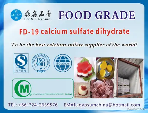 Pharm. Grade Calcium Sulfate China manufacture