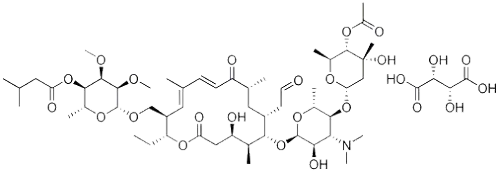 Tylosin 3-acetate 4B-(3-methylbutanoate) (2R,3R)-2,3-dihydroxybutanedioate Cas.no 63428-13-7 98%